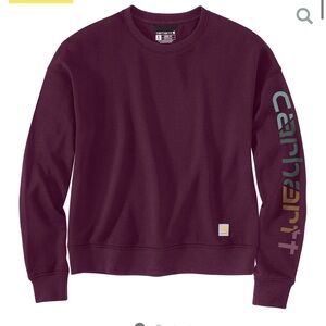 Carhartt Burgundy Crewneck Sweatshirt